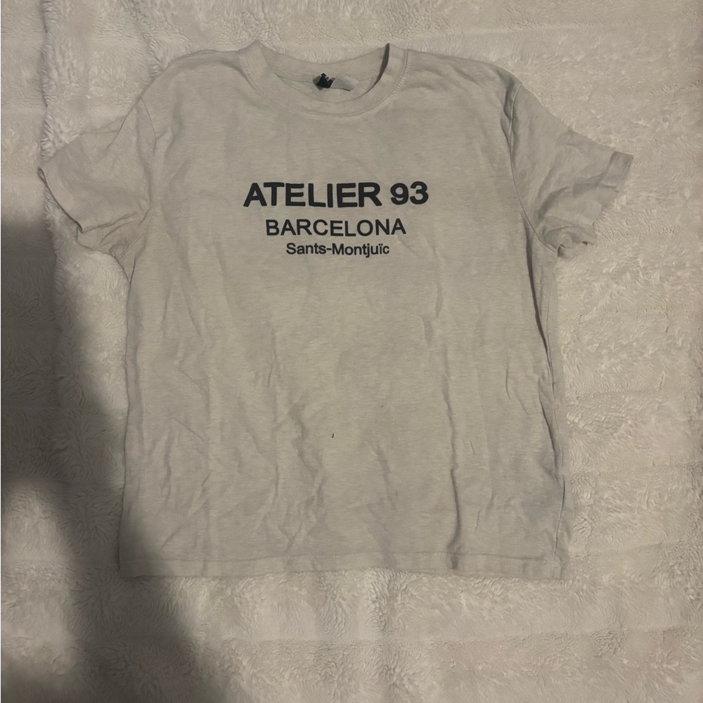 H&M White Short Sleeve Tee